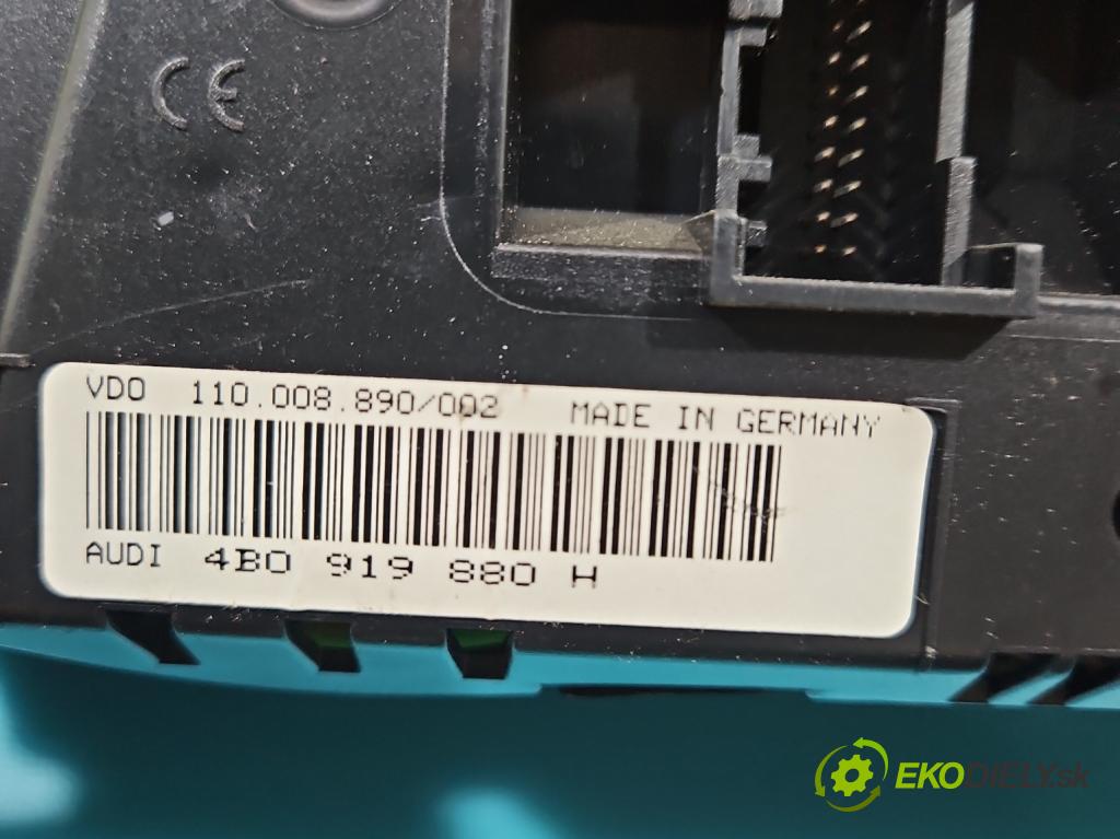 Audi A6 C5 1997-2004 2.4 V6 165 hp manual 121 kW 2393 cm3 4- Přístrojová deska 4B0919880H (Přístrojová deska)