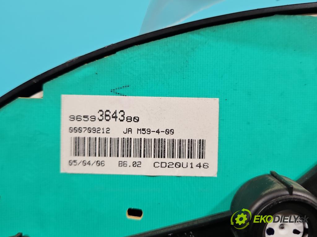 Peugeot Partner I 1996-2008 1.6 hdi 90 hp manual 66.2 kW 1560 cm3 5- Přístrojová deska 9659364380 (Přístrojová deska)