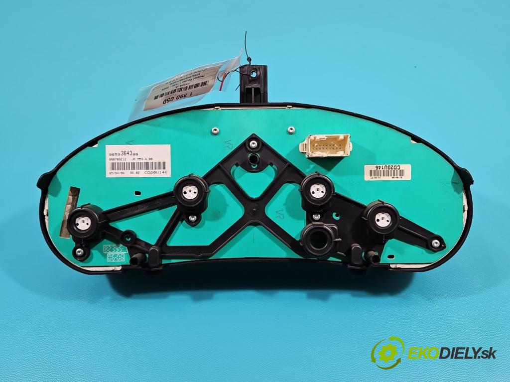 Peugeot Partner I 1996-2008 1.6 hdi 90 hp manual 66.2 kW 1560 cm3 5- Přístrojová deska 9659364380 (Přístrojová deska)