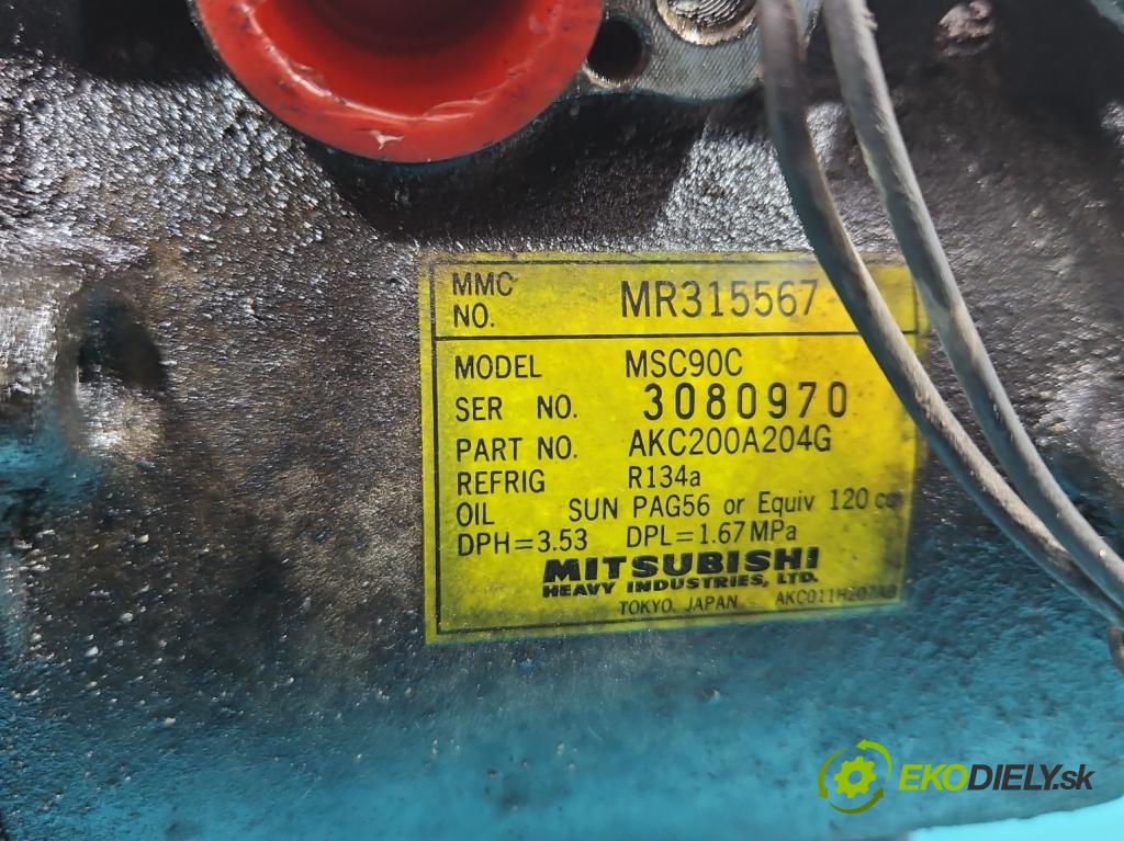 Mitsubishi Galant VIII 1993-2003 2.0 16v 136hp manual 100 kW 1997 cm3 5- Kompresor: klíma MR135567 (Kompresory)