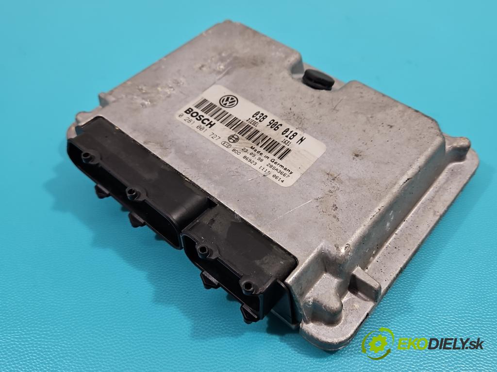 Vw Passat B5 1995-2005 1.9 tdi 90 hp manual 66 kW 1896 cm3 4- řídící jednotka motoru 038906018N
