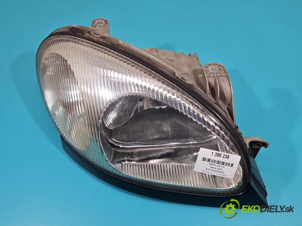Daewoo Lanos 1.5 16V 99 HP manual 73 kW 1498 cm3 4- Reflektor: pravý (Pravé)