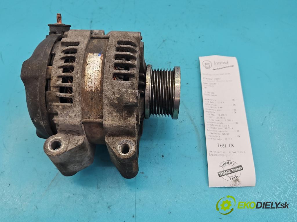 Toyota Verso 2009-2018 2.0 D4D 126 HP manual 93 kW 1998 cm3 5- Alternator 104210-4521 (Alternátory)