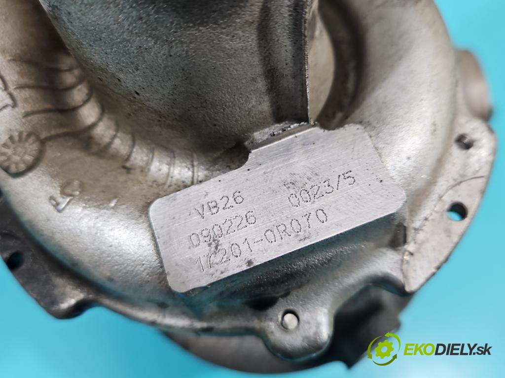 Toyota Verso 2009-2018 2.0 D4D 126 hp manual 93 kW 1998 cm3 5- Turbodmychadlo VB26 (Turbodúchadla (kompletní))