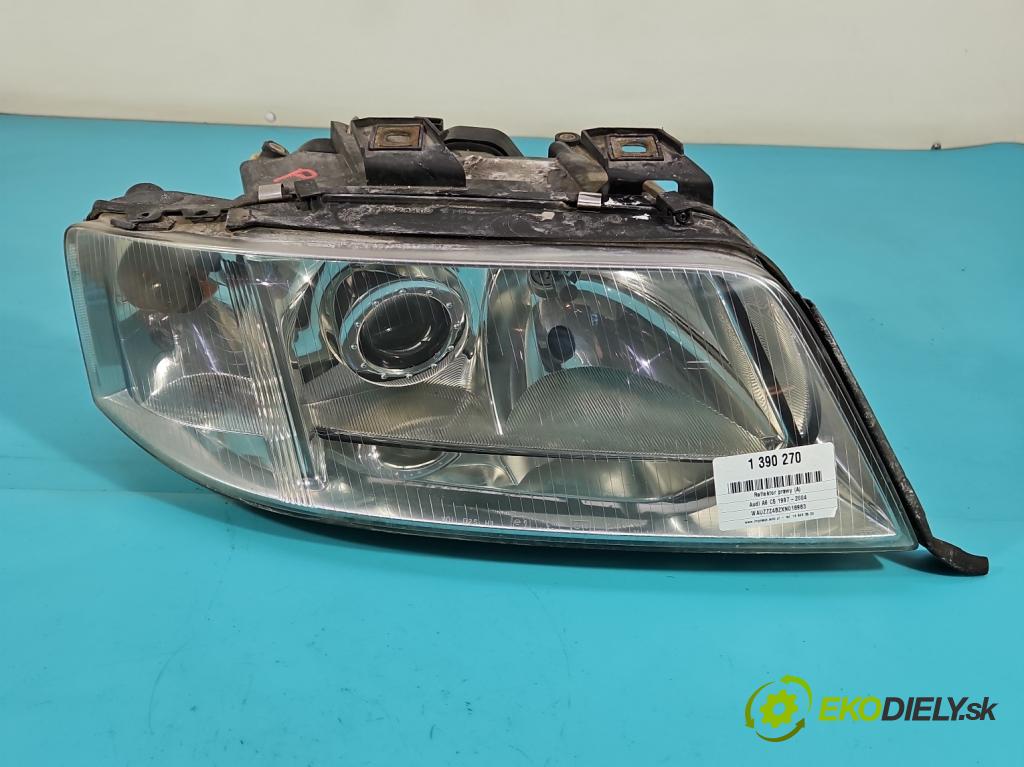 Audi A6 C5 1997-2004 2.4 V6 165 HP manual 121 kW 2393 cm3 4- Reflektor: pravý  (Pravé)