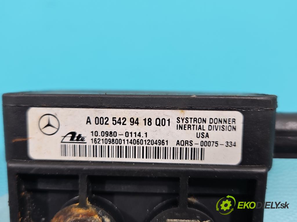 Mercedes C W203 2000-2007 2.0 kompressor 163 hp manual 120 kW 1998 cm3 5- snímač ESP A0025429418