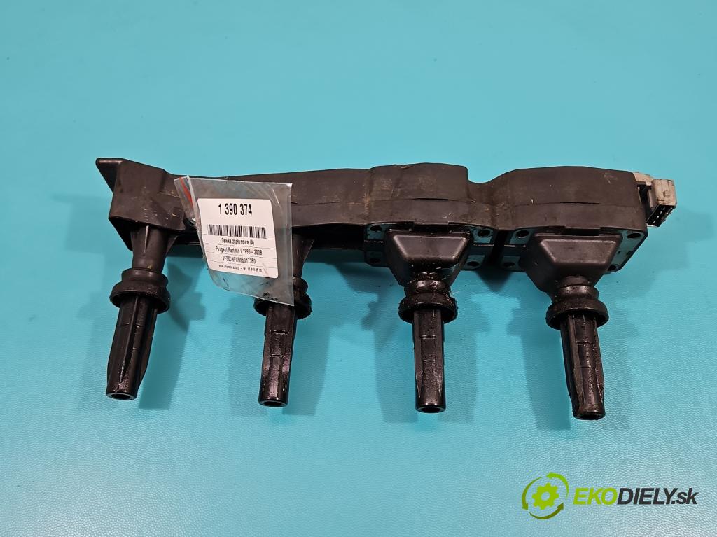 Peugeot Partner I 1996-2008 1.6 16V 109 HP manual 80 kW 1587 cm3 5- cievka zapaľovacia  (Zapaľovacie cievky, moduly)