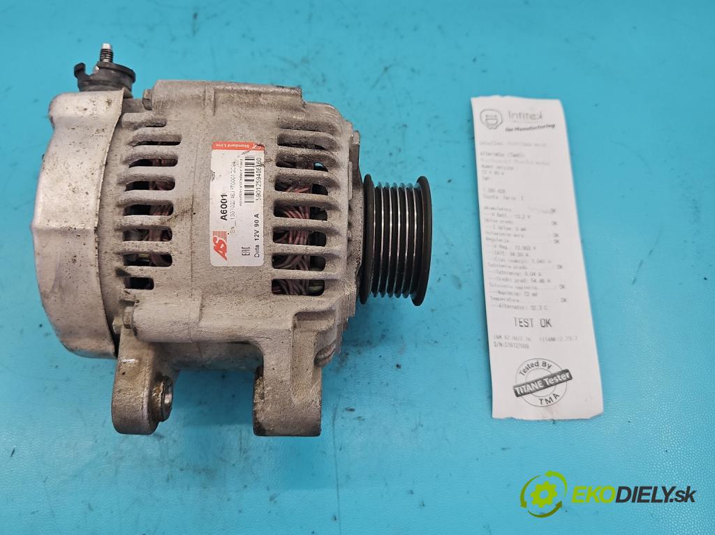 Toyota Yaris I 1999-2005 1.0 vvti 68 HP manual 50 kW 998 cm3 3- Alternator  (Alternátory)