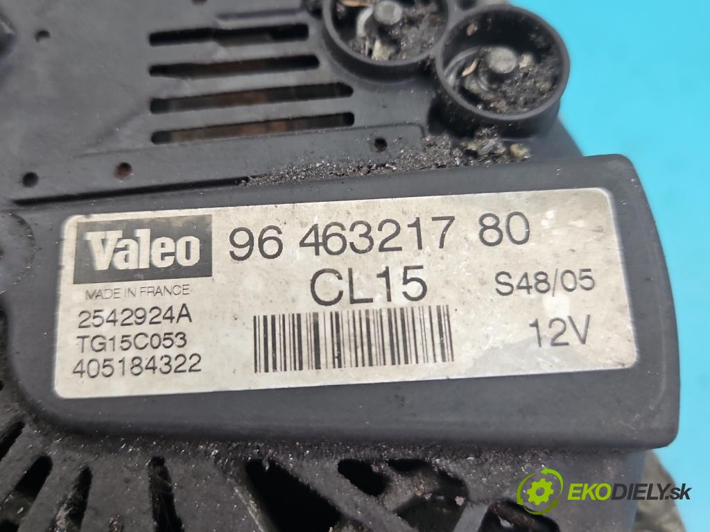 Peugeot Partner I 1996-2008 1.6 hdi 90 HP manual 66,2 kW 1560 cm3 5- Alternator 9646321780 (Alternátory)