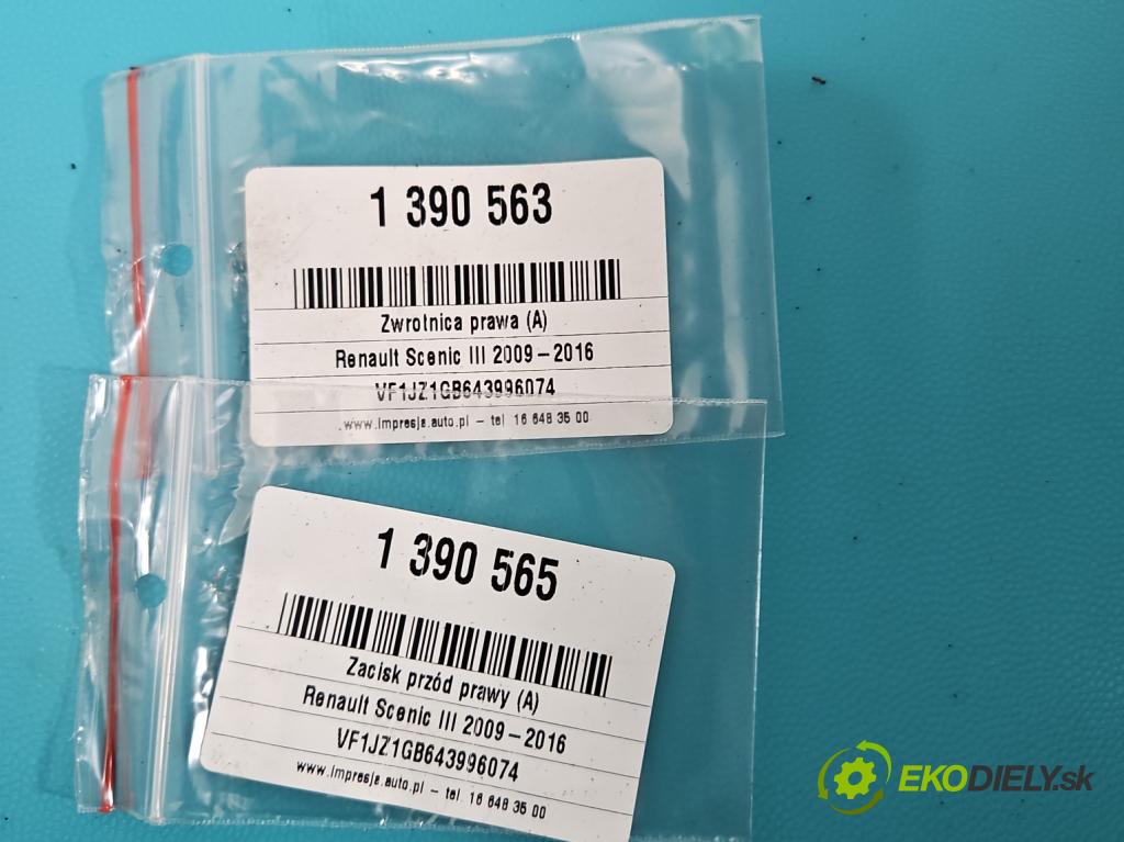 Renault Scenic III 2009-2016 1.5 dci 110 HP manual 81 kW 1461 cm3 5- náboj pravé (Náboje)