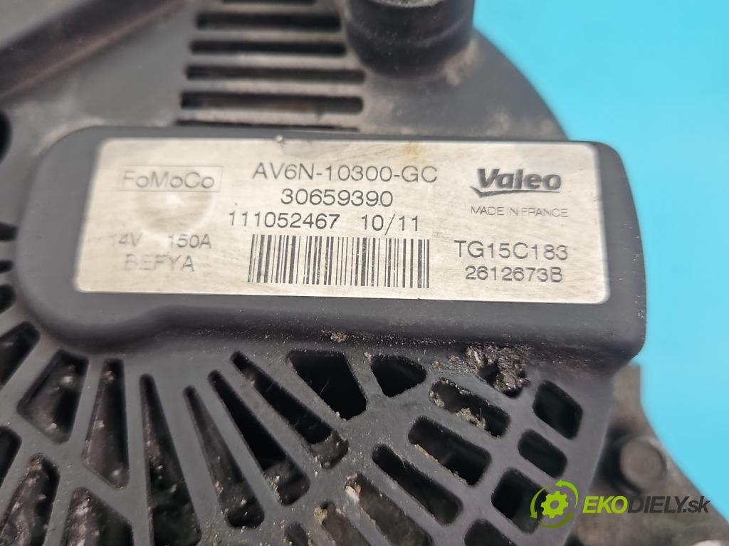 Ford C-Max II 2010-2019 1.6 tdci 116 HP manual 85 kW 1560 cm3 5- Alternator AV6N-10300-GC (Alternátory)