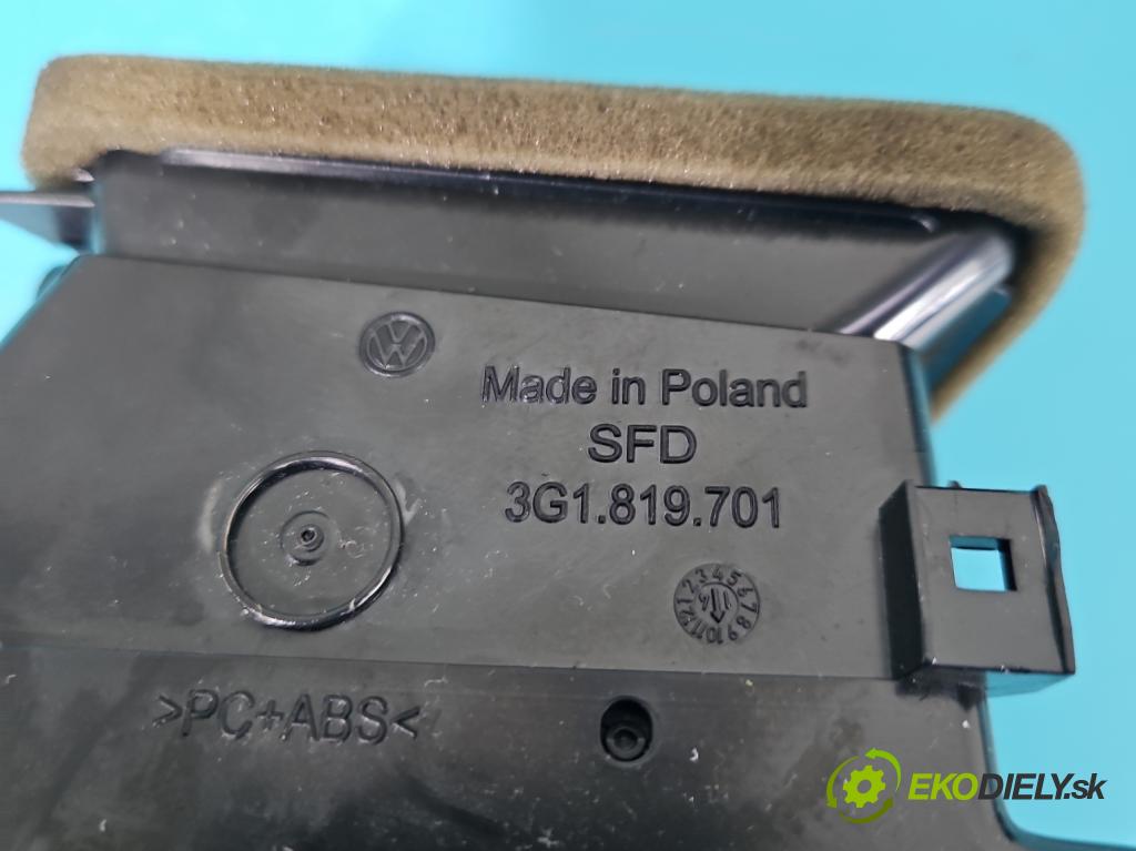 Vw Passat B8 2014 - 2.0 tdi 150 HP automatic 110 kW 1968 cm3 5- Mřížka: kúrenia stredová 3G1858416 (Mriežky kúrenia (fukáre))