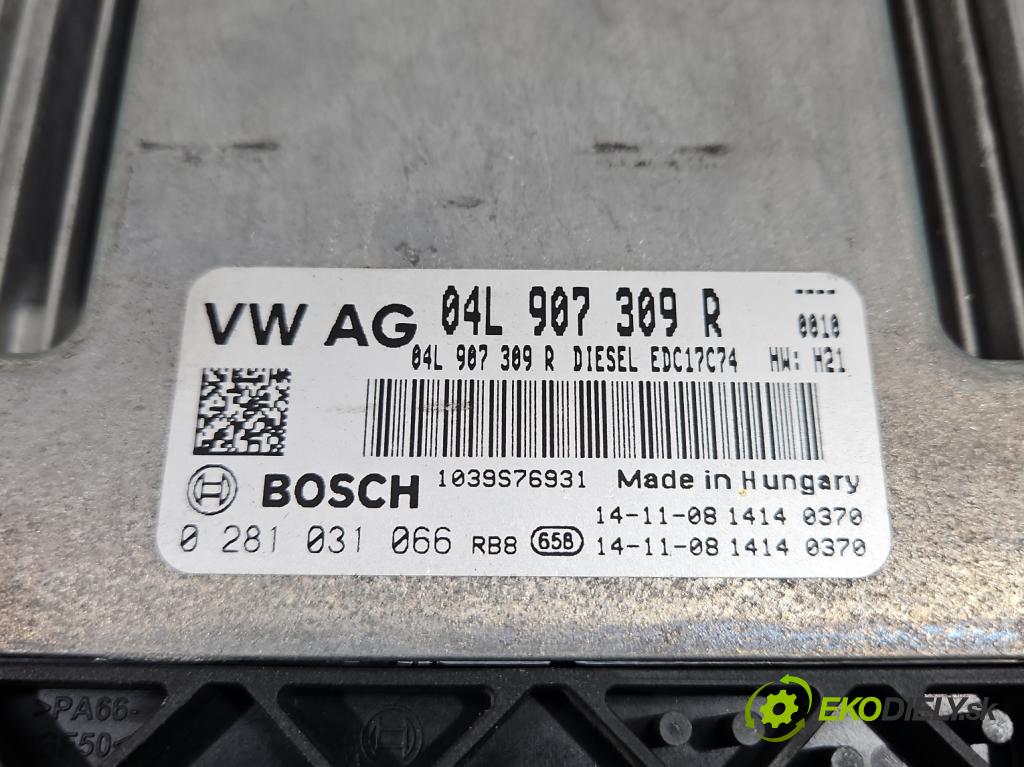 Vw Passat B8 2014 - 2.0 tdi 150 hp automatic 110 kW 1968 cm3 5- řídící jednotka motoru 04L907309R