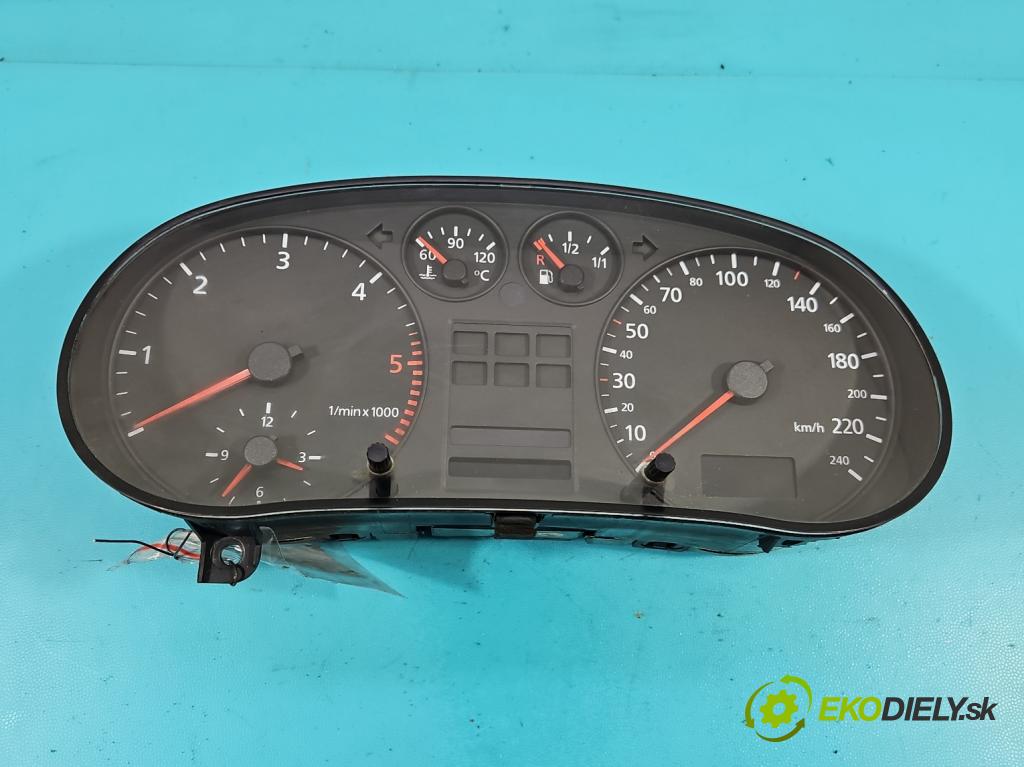 Audi A3 8L 1996-2003 1.9 tdi 90 HP manual 66 kW 1896 cm3 3- prístrojovka/ budíky 8L0919860D (Prístrojové dosky, displeje)