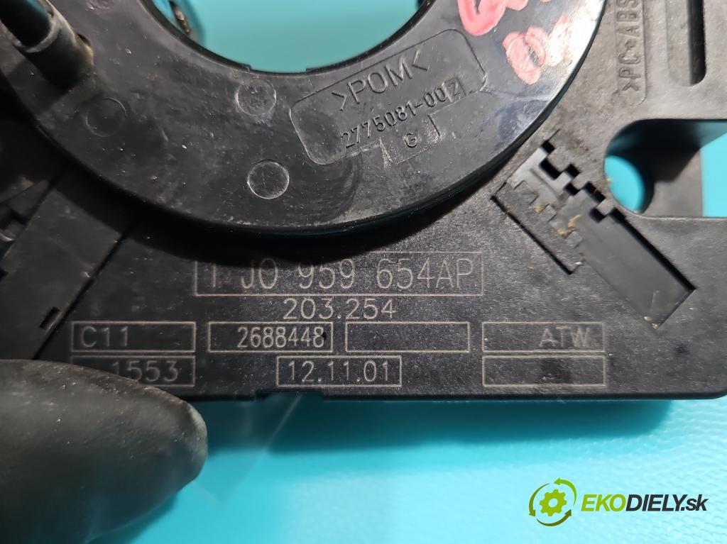 Vw Golf IV 1997-2003 1.4 16v 75 HP manual 55 kW 1390 cm3 3- Páska: airbag 1J0959654AP (Airbagy)