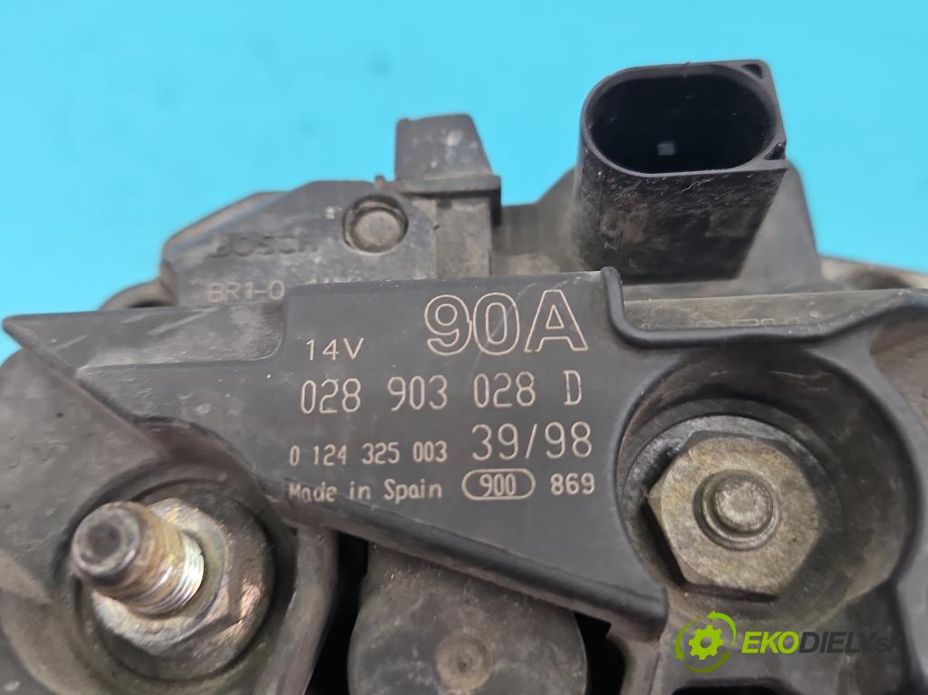 Vw New Beetle 1998-2010 2.0 8V 116 HP manual 85 kW 1984 cm3 3- Alternator 028903028D (Alternátory)