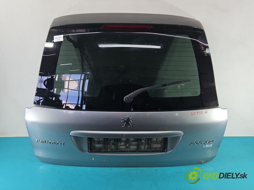Peugeot 206 1.6 16V 109 hp manual 80 kW 1587 cm3 5- zadní kufrové dveře  (Zadní kapoty)