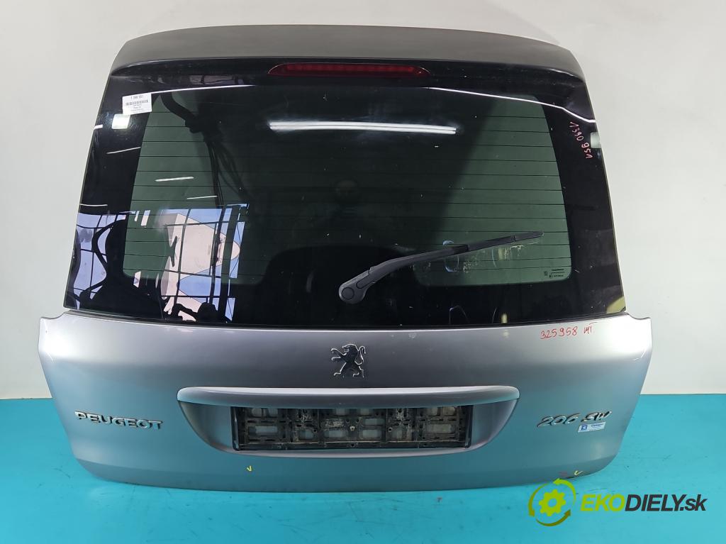 Peugeot 206 1.6 16V 109 hp manual 80 kW 1587 cm3 5- zadní kufrové dveře  (Zadní kapoty)