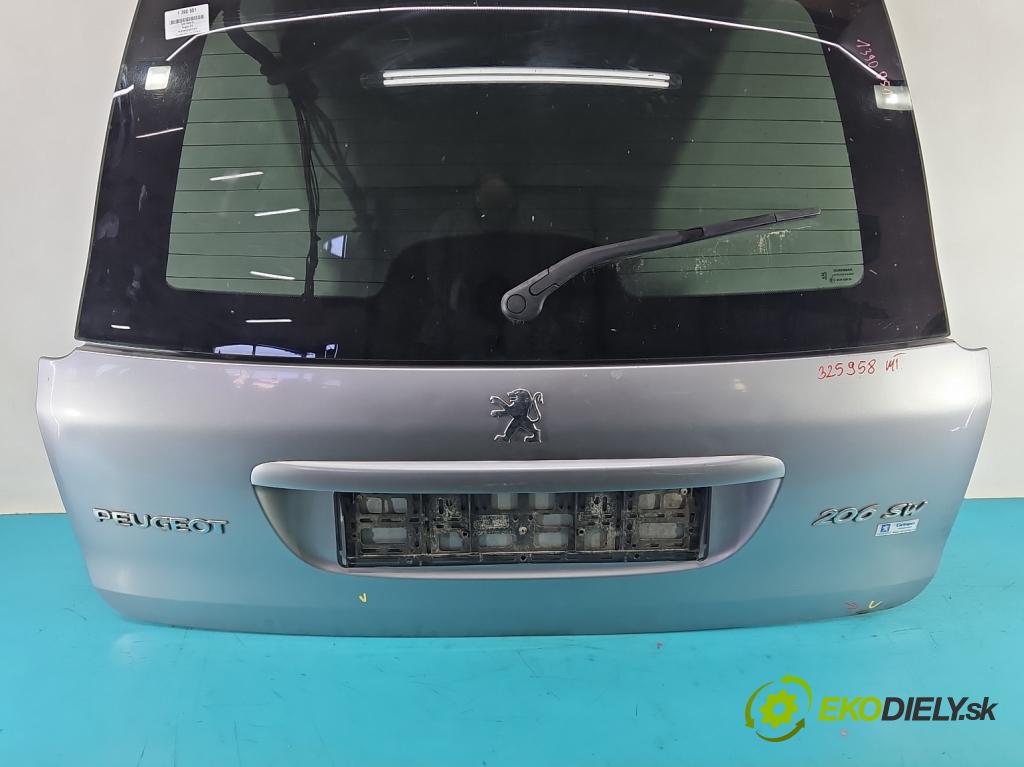 Peugeot 206 1.6 16V 109 hp manual 80 kW 1587 cm3 5- zadní kufrové dveře  (Zadní kapoty)