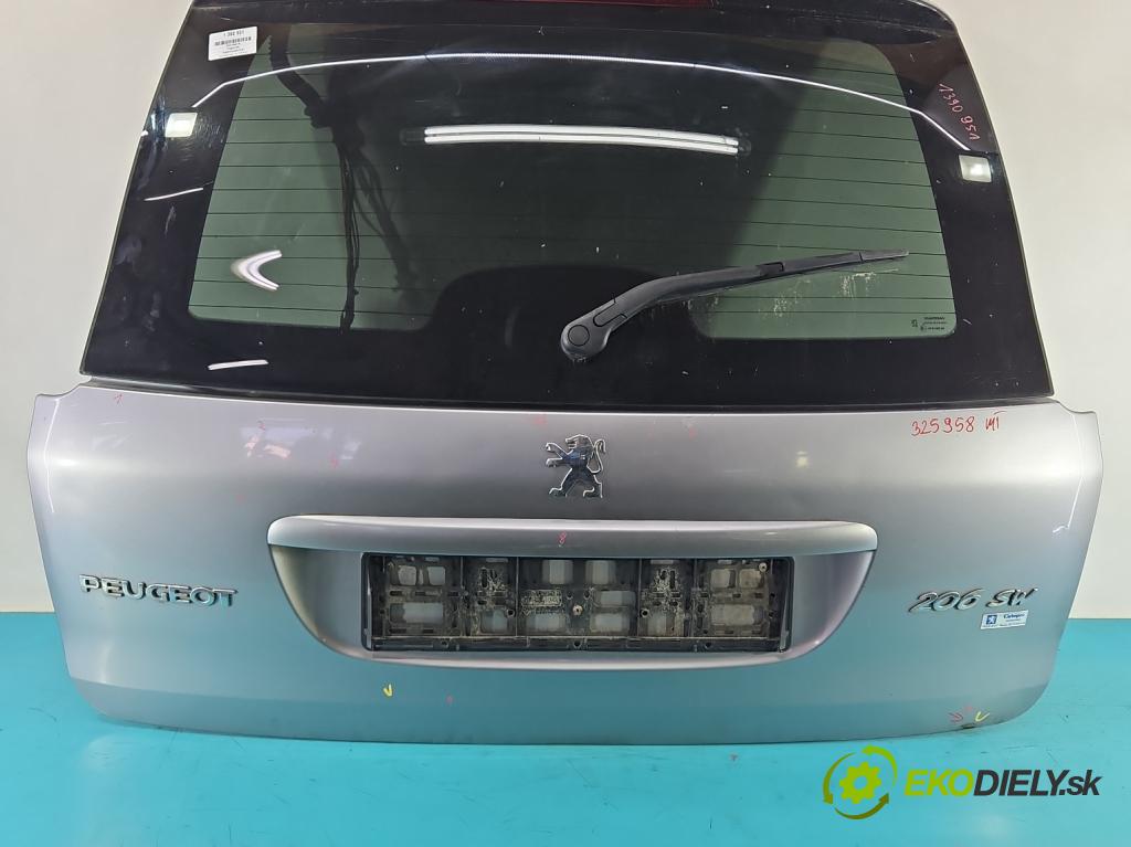 Peugeot 206 1.6 16V 109 hp manual 80 kW 1587 cm3 5- zadní kufrové dveře  (Zadní kapoty)