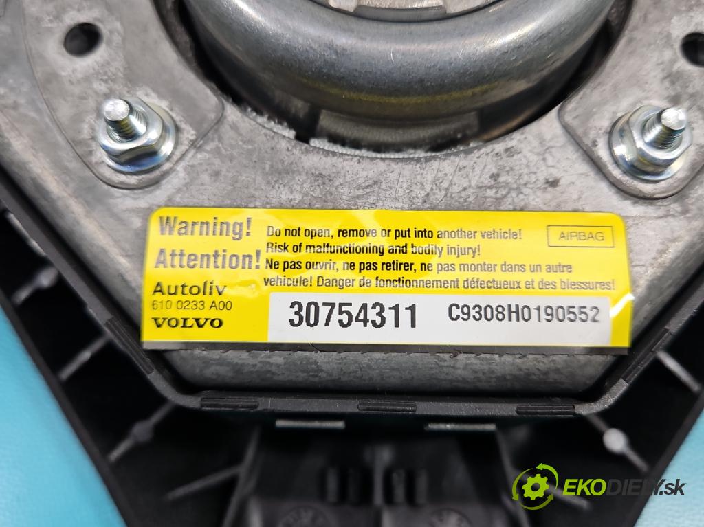 Volvo S60 I 2000-2010 2.4 D5 185 HP manual 136 kW 2400 cm3 4- airbag vzduch: Řidiči: 30754311 (Airbagy)
