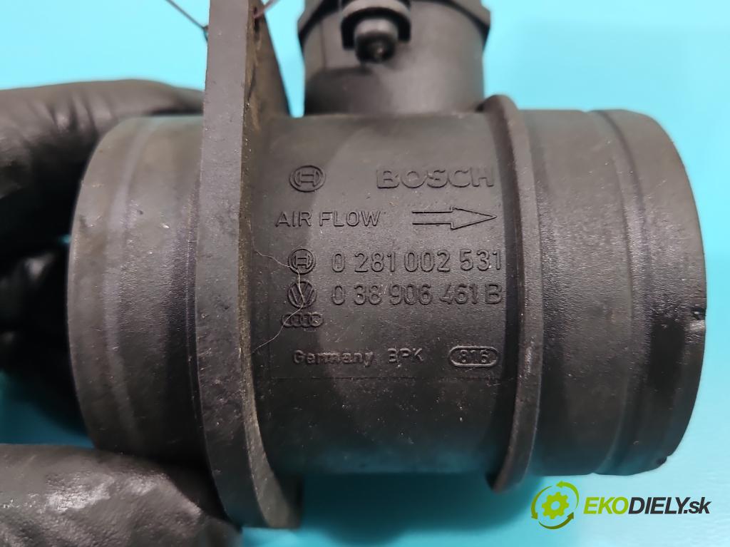 Skoda Octavia I 1996-2010 1.9 tdi 101 HP manual 74 kW 1896 cm3 5- průtokoměr: 0281002531 (Váhy vzduchu)