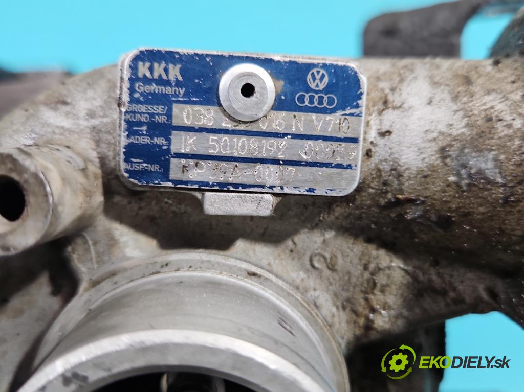 Skoda Octavia I 1996-2010 1.9 tdi 101 hp manual 74 kW 1896 cm3 5- Turbodmychadlo KP39A-0007 (Turbodúchadla (kompletní))