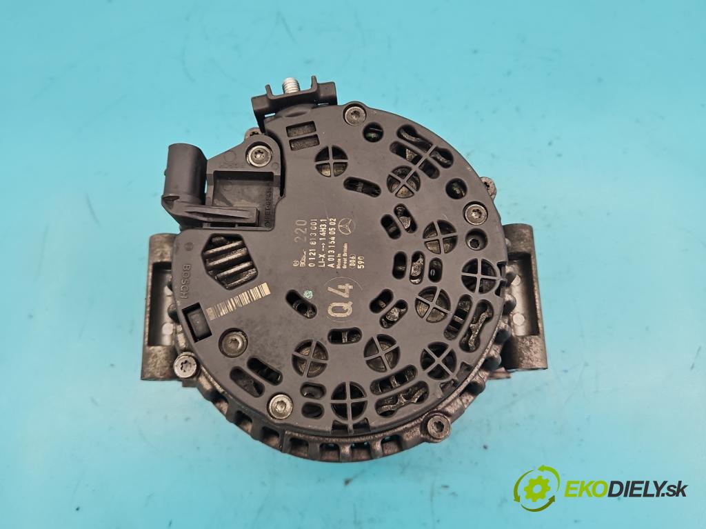 Mercedes S W221 2005-2013 5.5 V8 387KM automatic 285 kW 5462 cm3 4- Alternator 0121813001 (Alternátory)