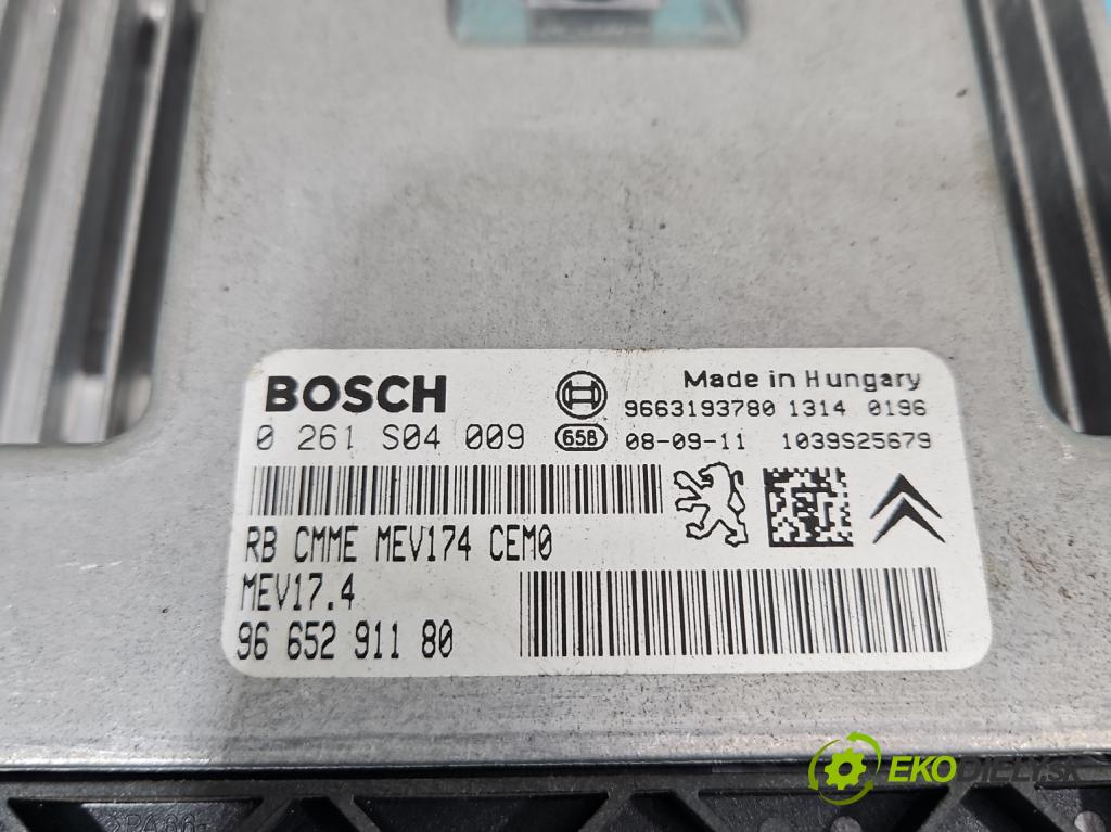 Peugeot 308 I 2007-2013 1.6 16V 120 hp manual 88 kW 1598 cm3 5- řídící jednotka motoru 0261S04009