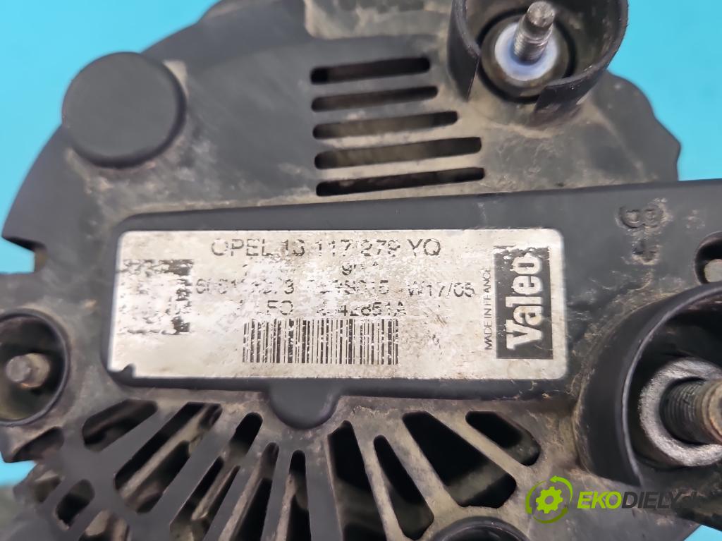 Opel Meriva A 2002-2010 1,3.0 cdti 69KM manual 51 kW 1248 cm3 5- Alternator  (Alternátory)