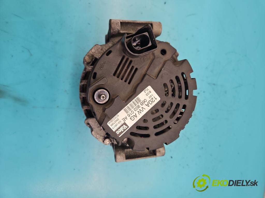 Audi A4 B6 2000-2004 2.0 20V 131 HP manual 96 kW 1984 cm3 5- Alternator 06B903016AE (Alternátory)