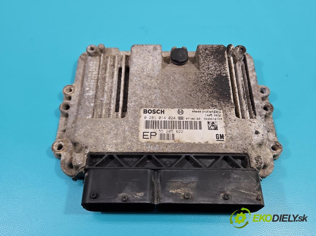 Opel Zafira B 2005-2014 1.9 cdti 120 hp manual 88 kW 1910 cm3 5- řídící jednotka motoru 0281014024