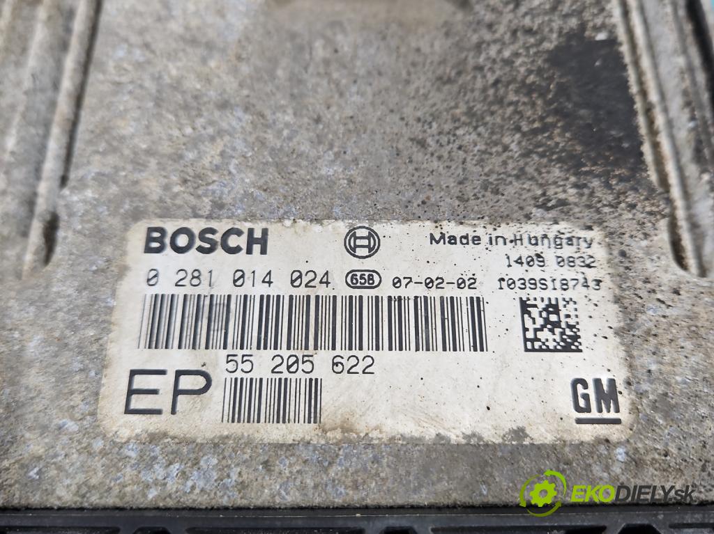 Opel Zafira B 2005-2014 1.9 cdti 120 hp manual 88 kW 1910 cm3 5- řídící jednotka motoru 0281014024