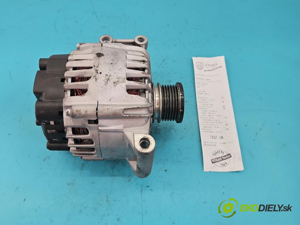 Peugeot 308 I 2007-2013 1.6 16V 120 HP manual 88 kW 1598 cm3 5- Alternator 1G12C120 (Alternátory)
