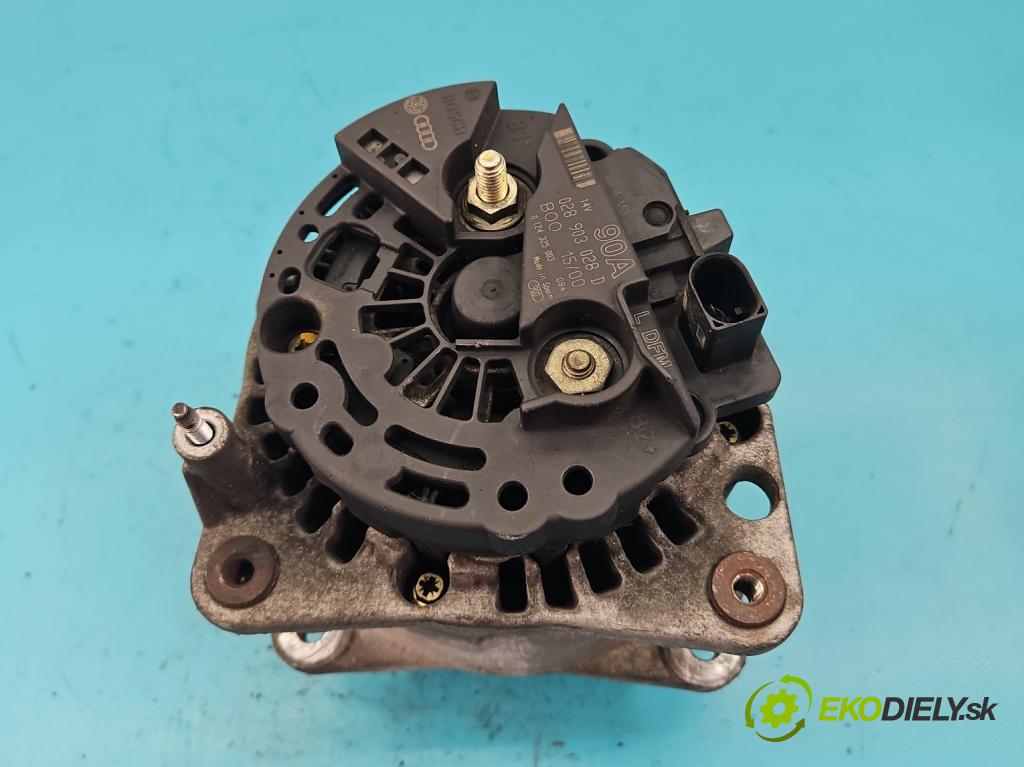 Seat Leon I 1999-2005 1.6 SR 101 HP manual 74 kW 1595 cm3 5- Alternator 028903028D (Alternátory)