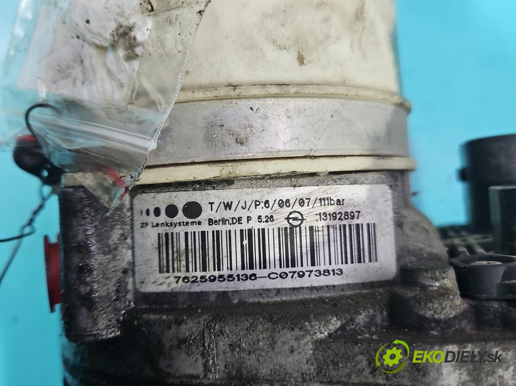 Opel Zafira B 2005-2014 1.9 cdti 120 HP manual 88 kW 1910 cm3 5- čerpadlo posilovač 13192897 (Servočerpadlá, pumpy riadenia)