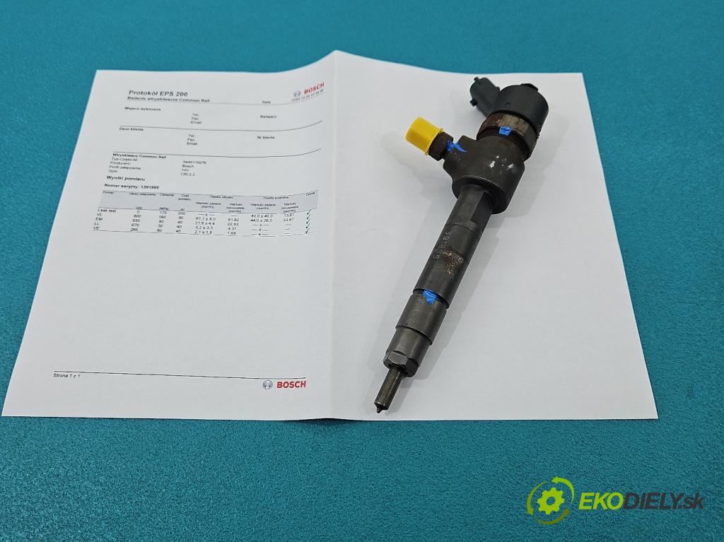Opel Zafira B 2005-2014 1.9 cdti 120 HP manual 88 kW 1910 cm3 5- vstrek 0445110276 (Vstrekovače)