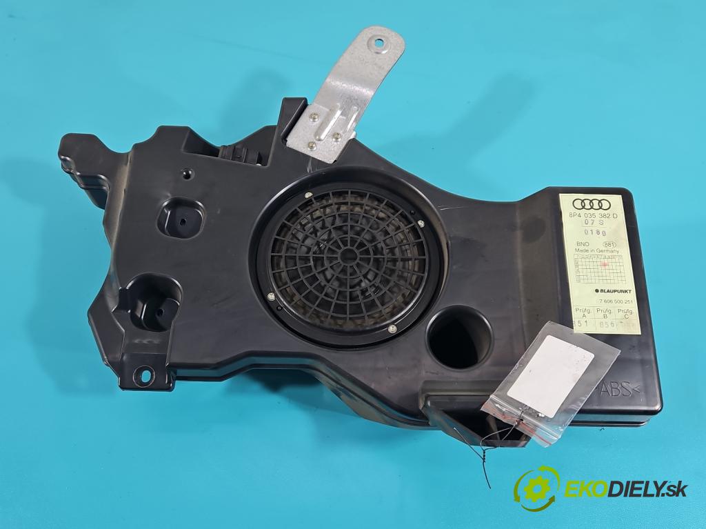 Audi A3 8P 2003-2012 1.9 tdi 105 HP manual 77 kW 1896 cm3 5- Subwoofer: 8P4035382D (Audio zariadenia)
