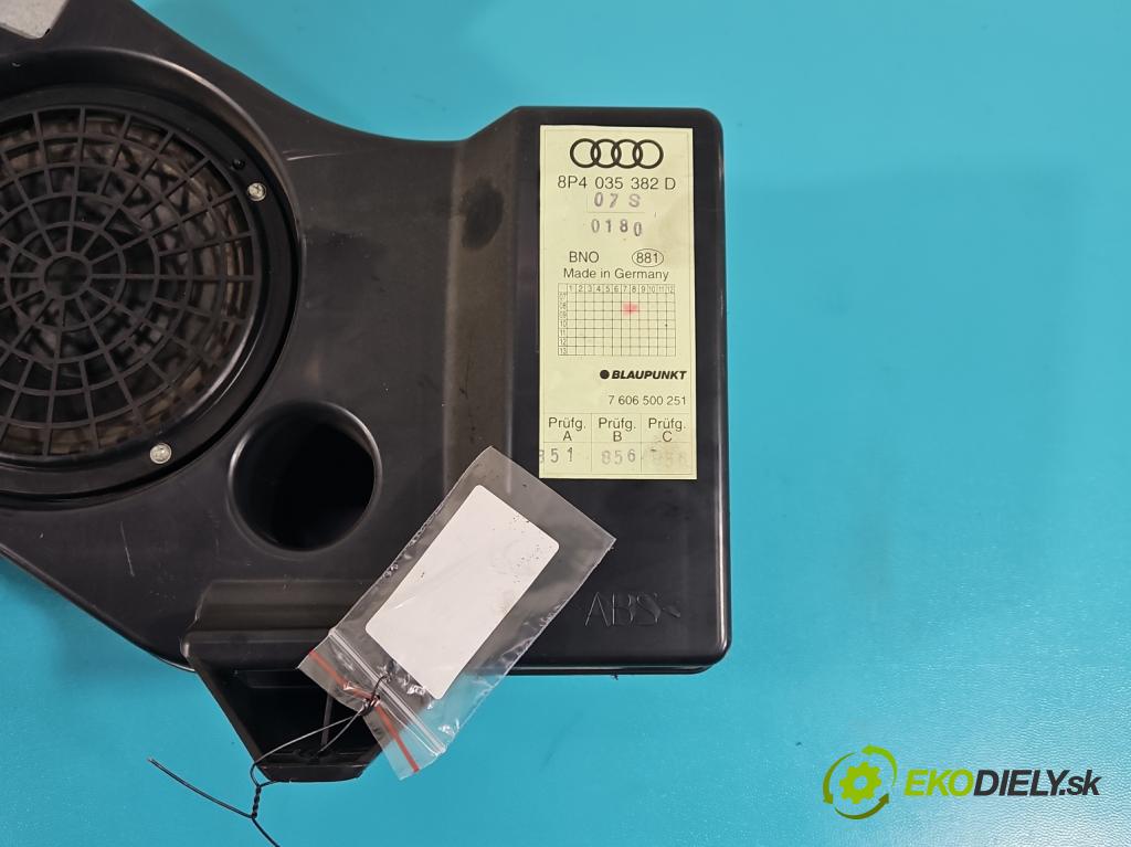 Audi A3 8P 2003-2012 1.9 tdi 105 HP manual 77 kW 1896 cm3 5- Subwoofer: 8P4035382D (Audio zariadenia)