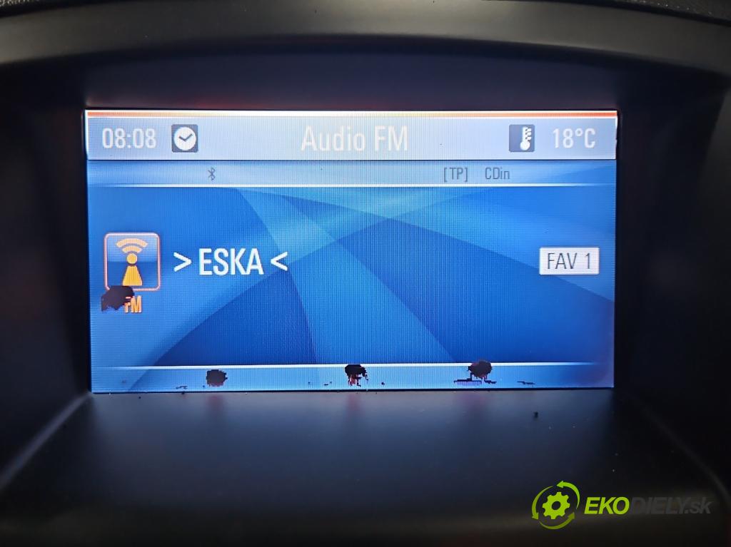 Opel Insignia A 2008-2017 2.0 cdti 160 HP manual 118 kW 1956 cm3 5- Zobrazit: 20935346 (Prístrojové dosky, displeje)