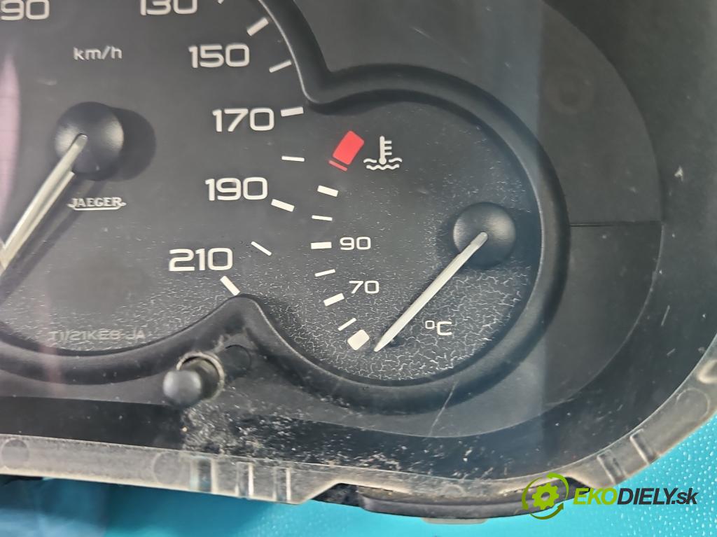 Peugeot 206 1.1 60 HP manual 44 kW 1124 cm3 3- prístrojovka/ budíky 9634961180 (Prístrojové dosky, displeje)