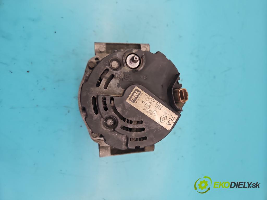 Renault Thalia I 1998-2009 1.4 8V 75 HP manual 55 kW 1390 cm3 4- Alternator 7700432331 (Alternátory)