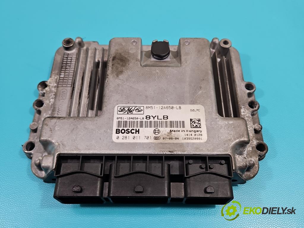 Ford Focus Mk2 2004-2011 1.6 tdci 90 hp manual 66 kW 1560 cm3 5- řídící jednotka motoru 8M51-12A650-LB
