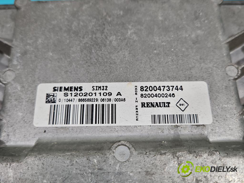 Renault Clio II 1998-2012 1,2.0 16V 75 hp manual 55 kW 1149 cm3 3- řídící jednotka motoru 8200473744
