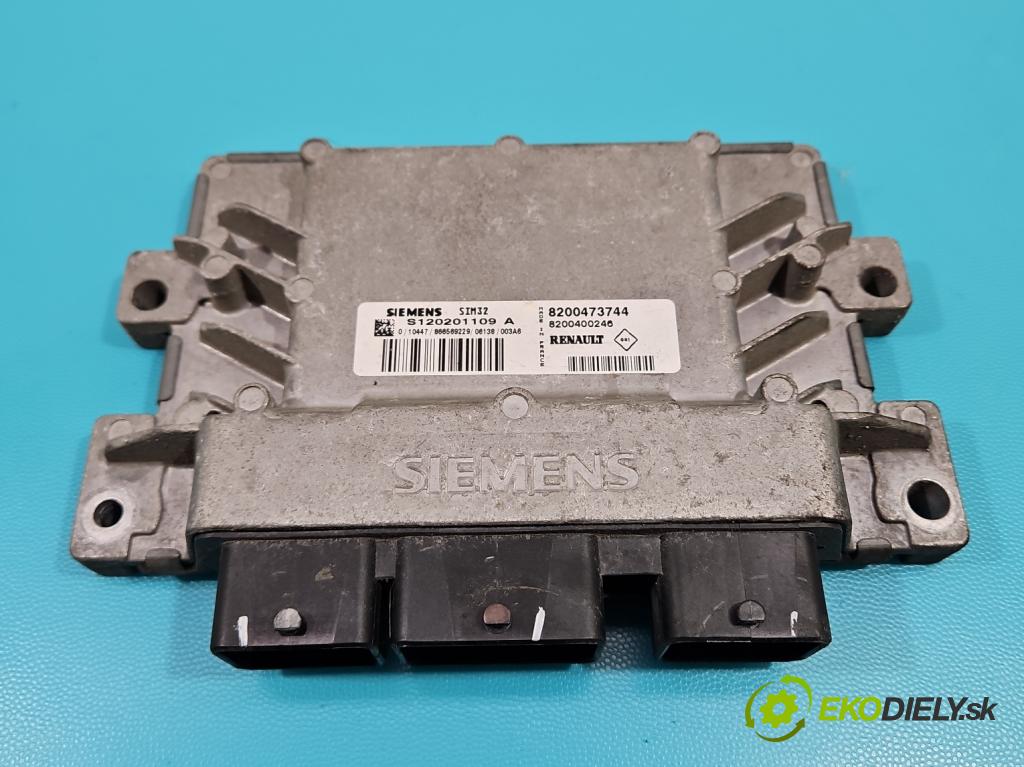Renault Clio II 1998-2012 1,2.0 16V 75 hp manual 55 kW 1149 cm3 3- řídící jednotka motoru 8200473744