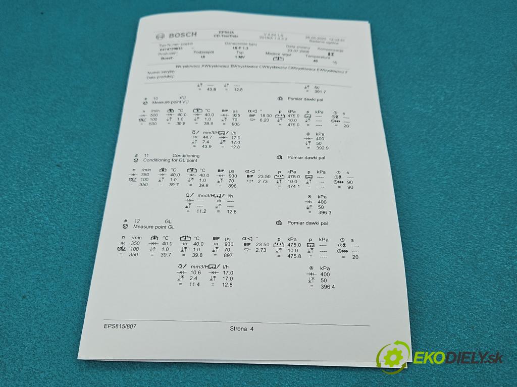 Vw Passat B5 1995-2005 1.9 tdi 101 hp manual 74 kW 1896 cm3 4- vstřikovací čerpadlo 0414720015 (Vstřikovače)