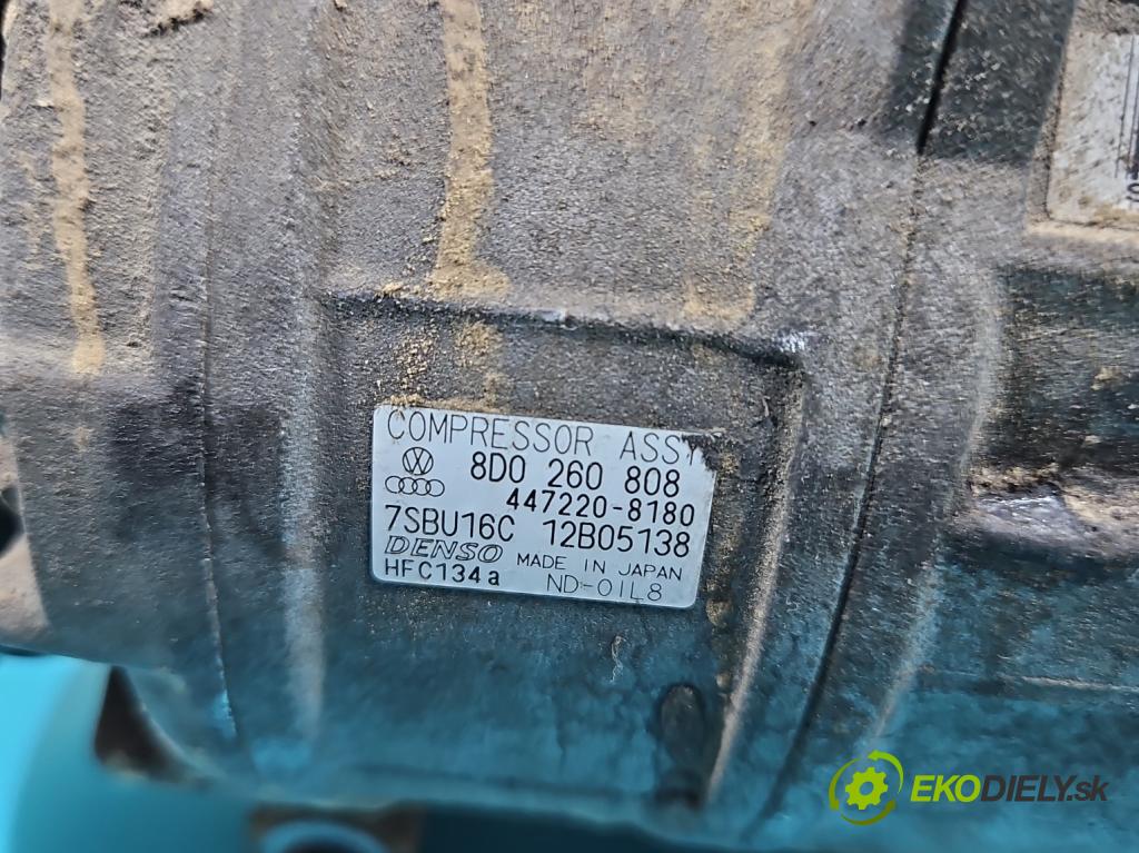 Vw Passat B5 1995-2005 1.9 tdi 101 hp manual 74 kW 1896 cm3 4- Kompresor: klíma 8D0260808 (Kompresory)