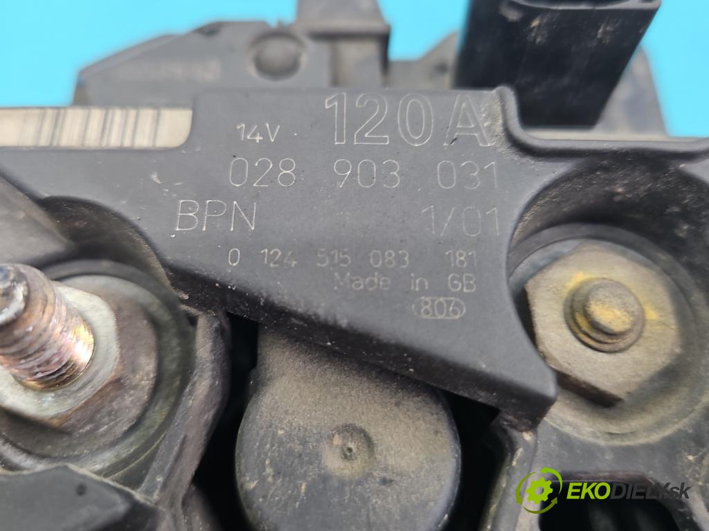 Vw Passat B5 1995-2005 1.9 tdi 101 HP manual 74 kW 1896 cm3 4- Alternator 028903031 (Alternátory)