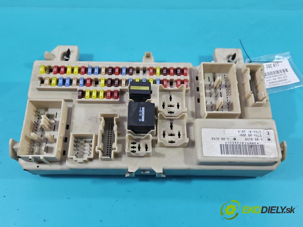 Ford C-Max I 2003-2010 1.8 16V 122 hp manual 90 kW 1798 cm3 5- skříňka pojistková 4M5T-14A073-CF (Pojistkové skříňky)