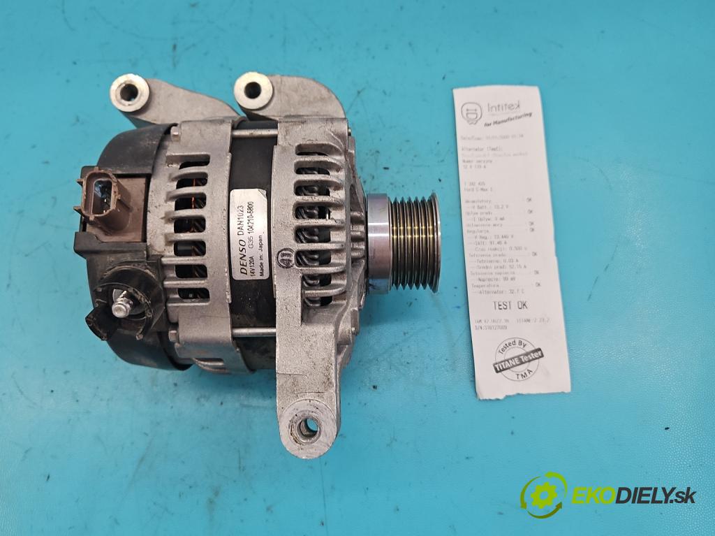 Ford C-Max I 2003-2010 1.8 16V 122 HP manual 90 kW 1798 cm3 5- Alternator 104210-5800 (Alternátory)